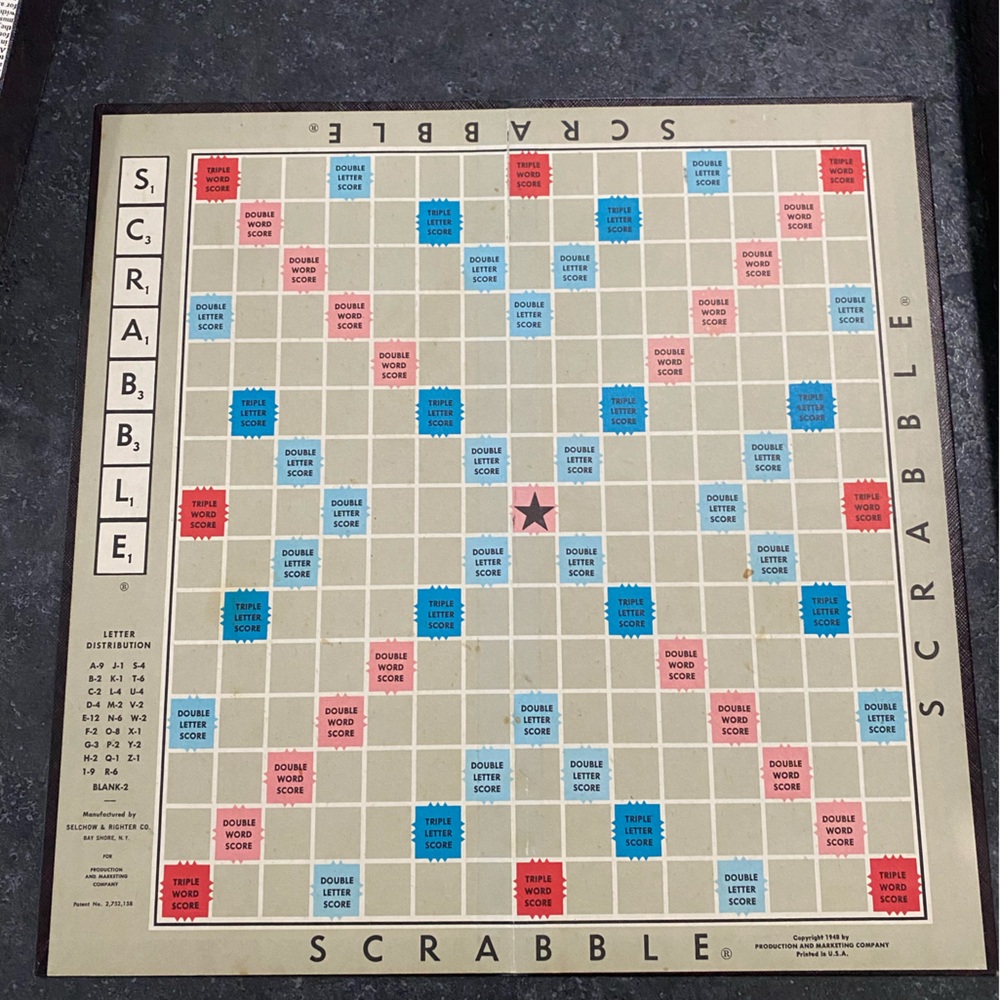 Vintage Scrabble game 1953